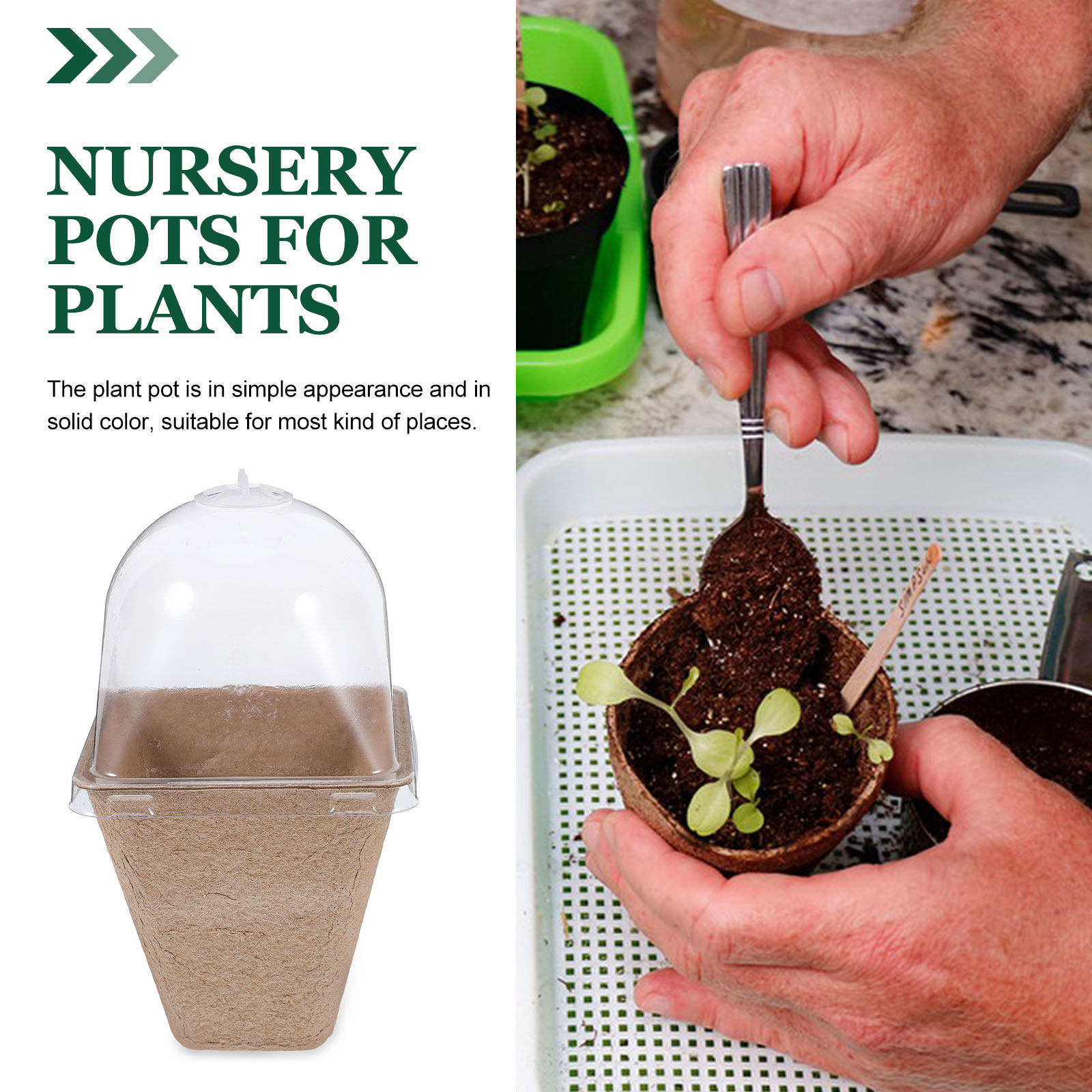 Kit de 10 pots de semis biodég - Humidity Dome Kit avis et prix